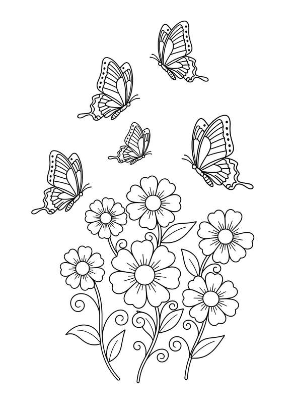 18 Free Butterfly Coloring Pages