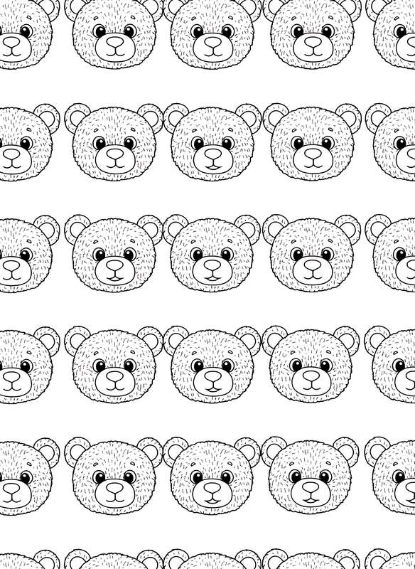 A Row of Fuzzy Faces