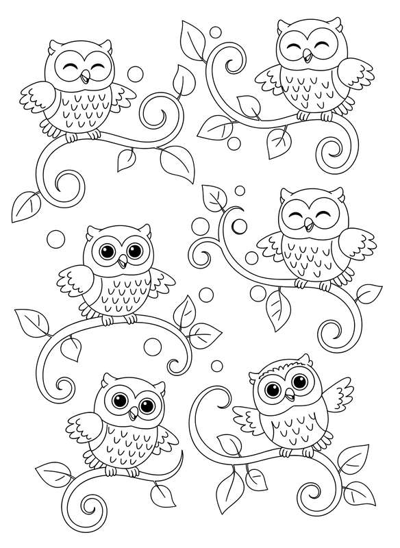 Vine of Smiling Owls