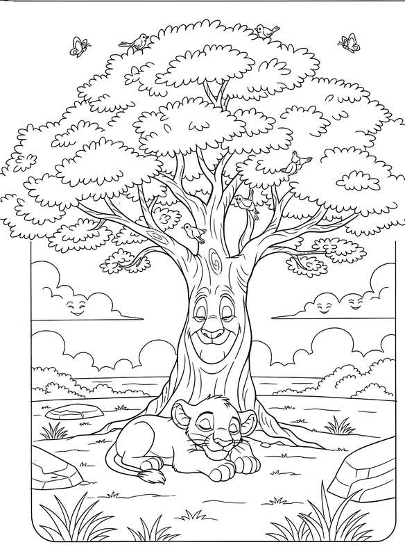 Simba's Sunny Siesta Spot