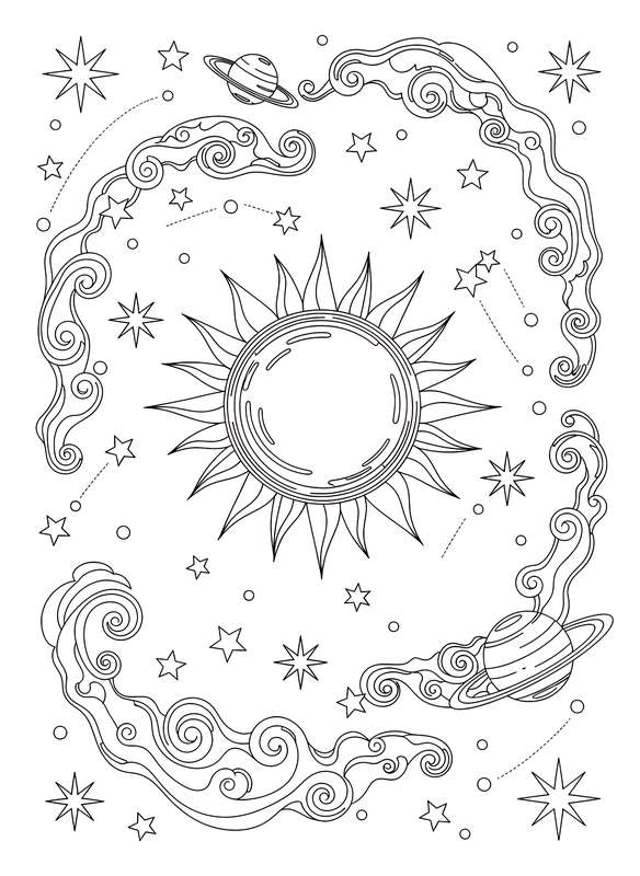 Smiling Sun & Star Field