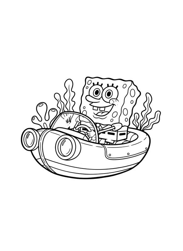 SpongeBob's Pink Boatmobile Cruise