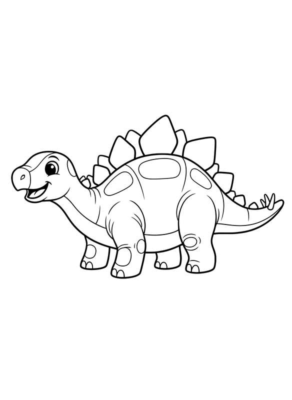 Stegosaurus' Simple Back Plates