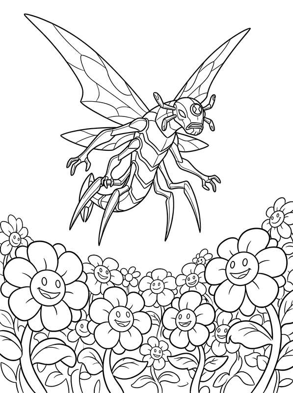 Stinkfly Above Happy Blooms