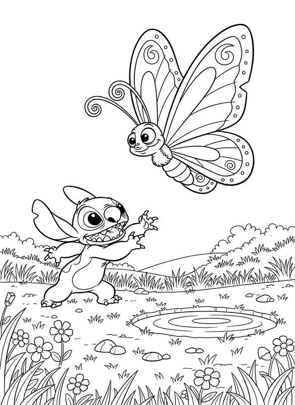 Stitch’s Gigantic Butterfly Chase