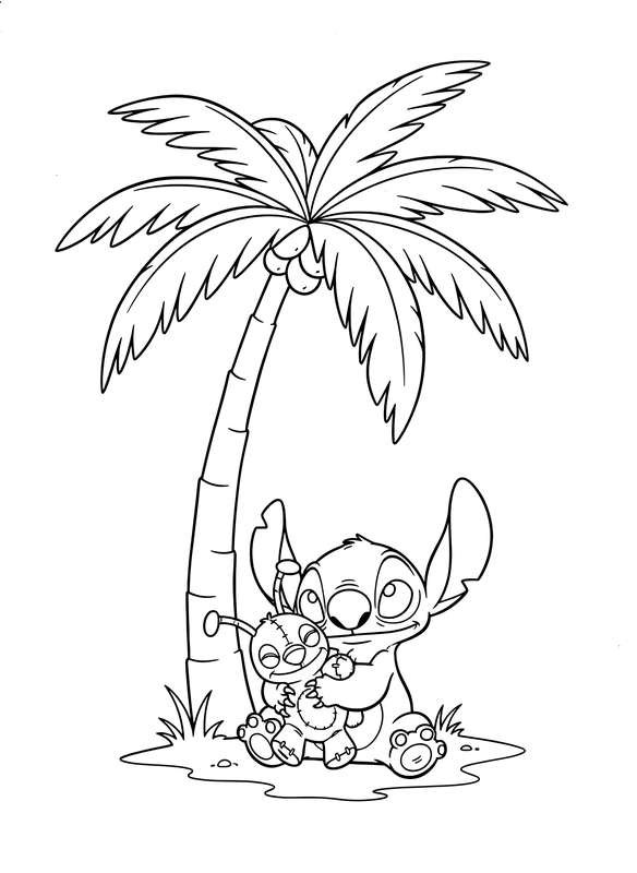 Stitch and His Favorite Plush Toy