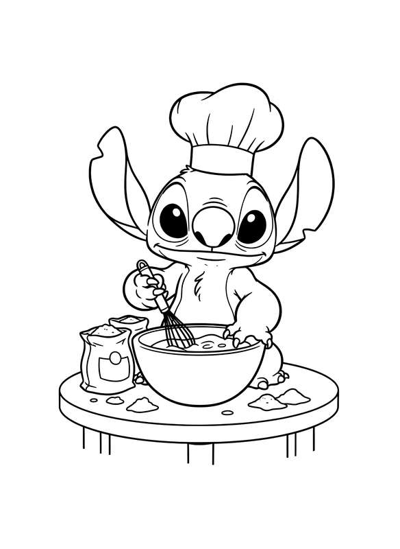 Chef Stitch Mixing Batter