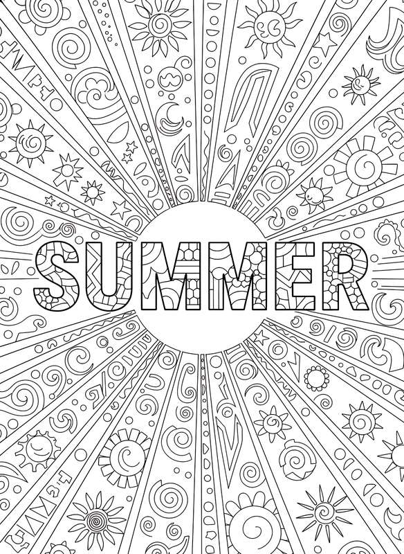 Radiant Sunshine: Big SUMMER Word