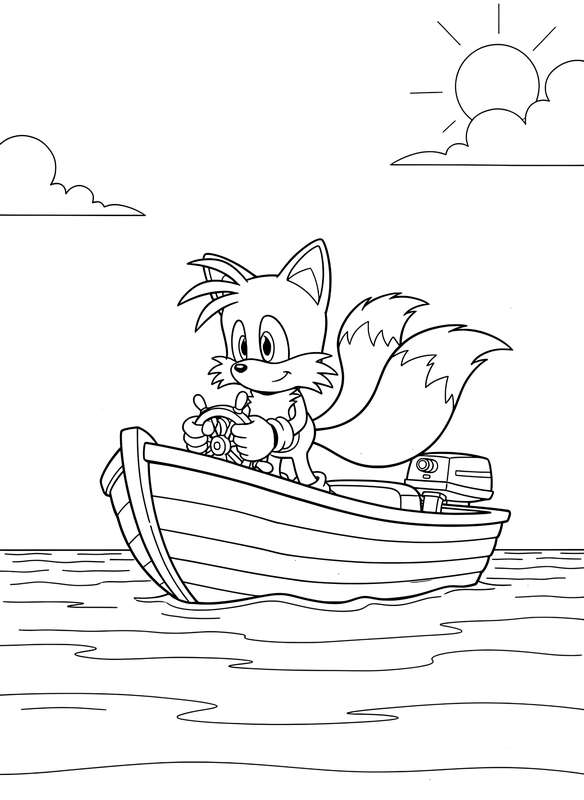 Tails Pilots the Puddle Jumper