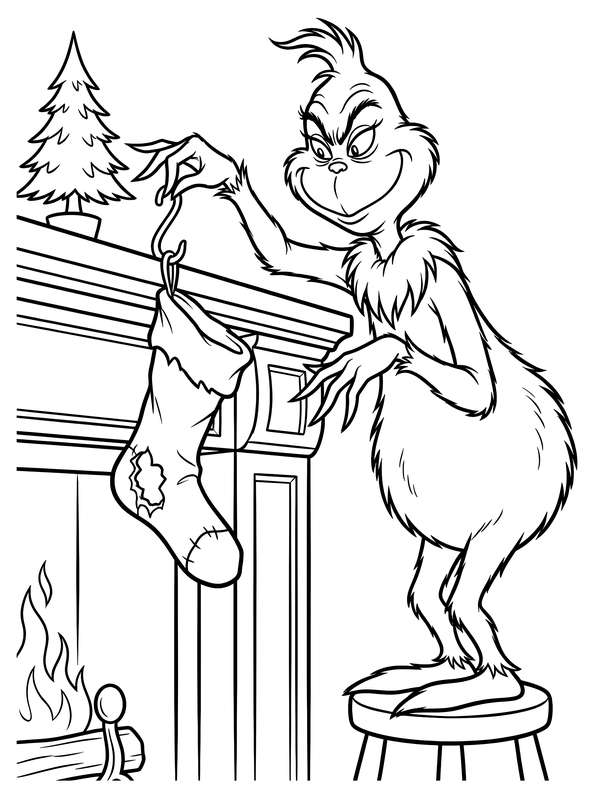 The Grinch's Mischeivous Mantel Masterpiece