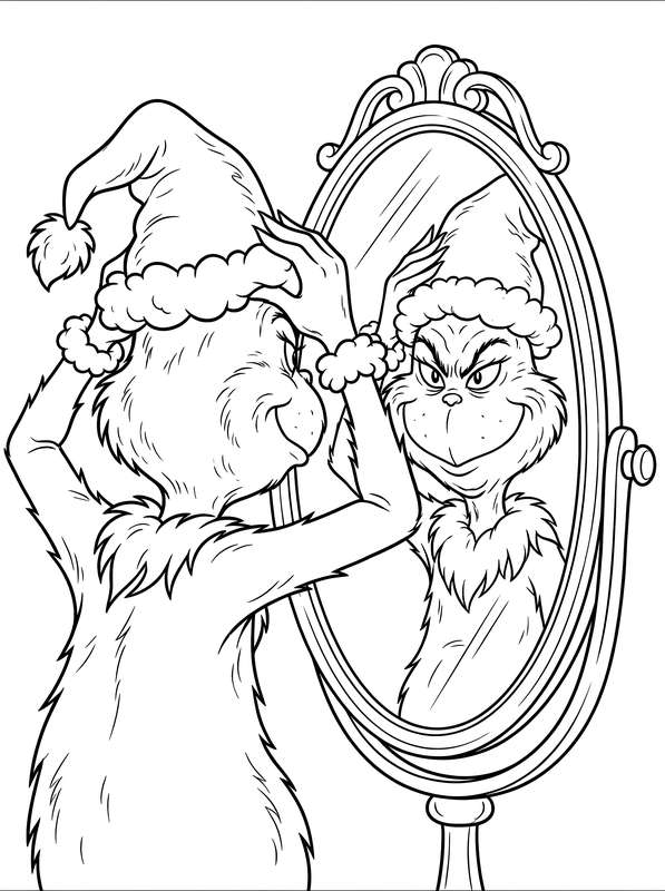 The Grinch's Mischevious Mirror Moment