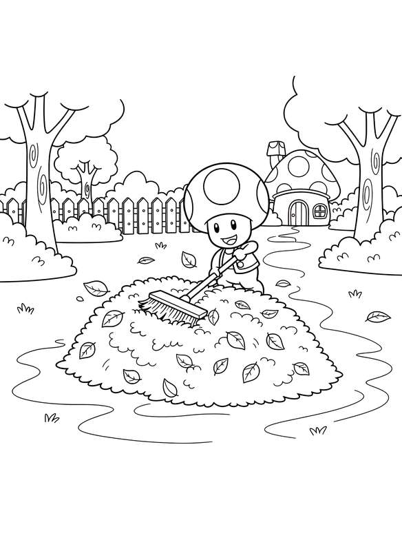 Toad Does Garden Cleanup
