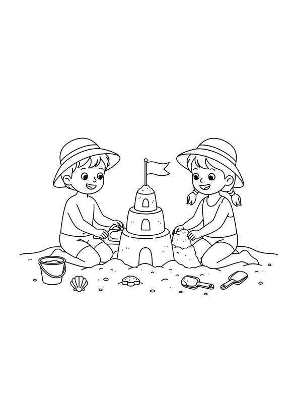 Beach Builders' Masterpiece