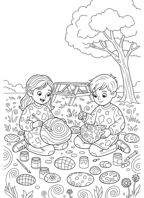 Painting Fun: Cheerful Rock Art