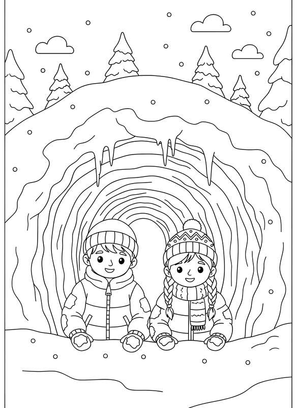 Snow Tunnel Peek-a-Boo
