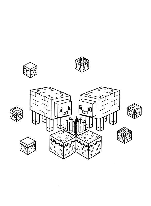 Pastoral Pair: Grazing Sheep