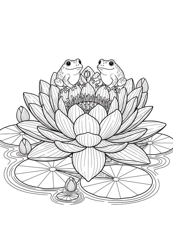 Water Lily Rendezvous for Two