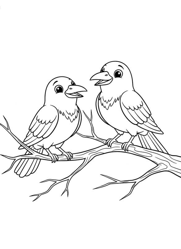 Caw Checkpoint: Two Happy Crows