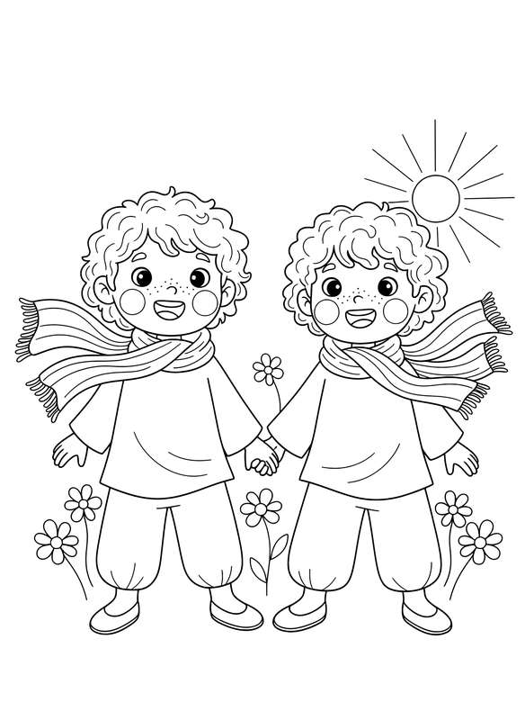 Autumn Amblers: Cozy Children Walking