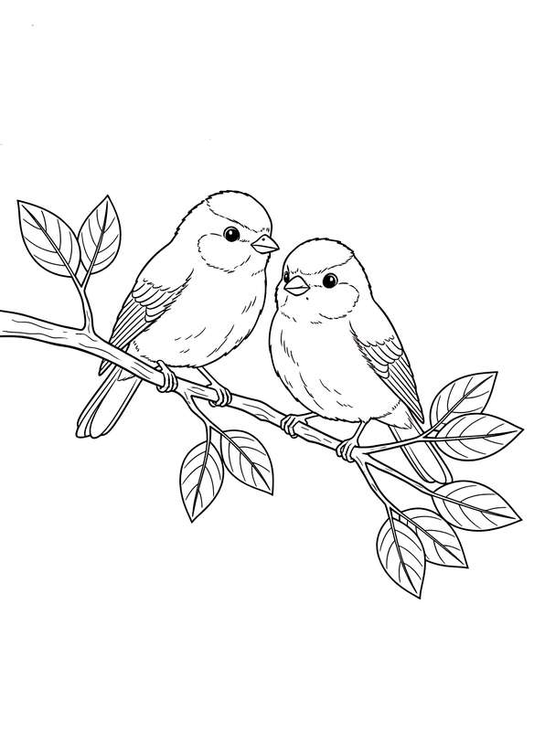 Bluebird Duet on a Spring Branch