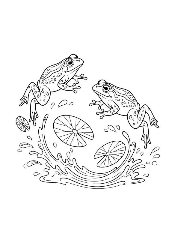 The Frogs' Gentle Arc Jump