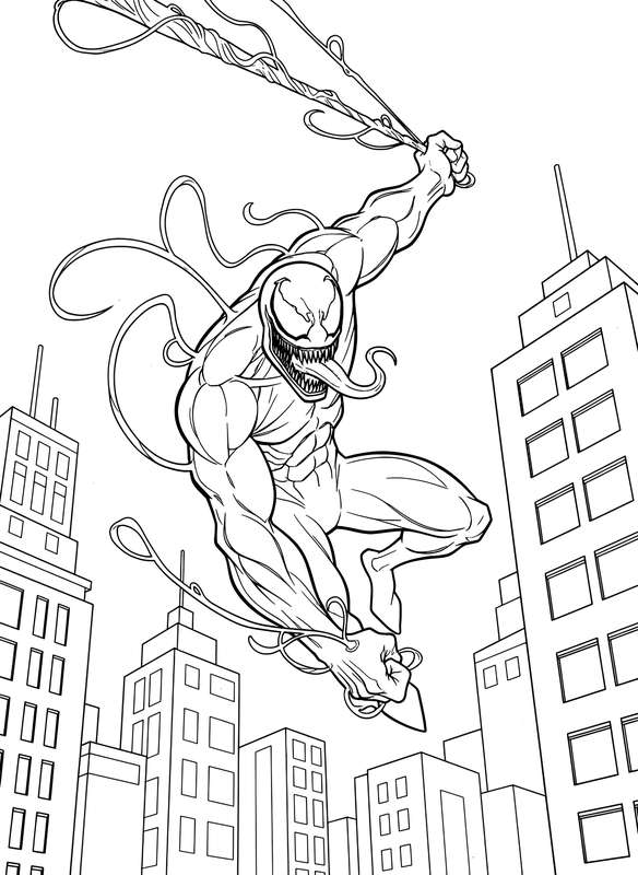 9 Free Venom Coloring Pages