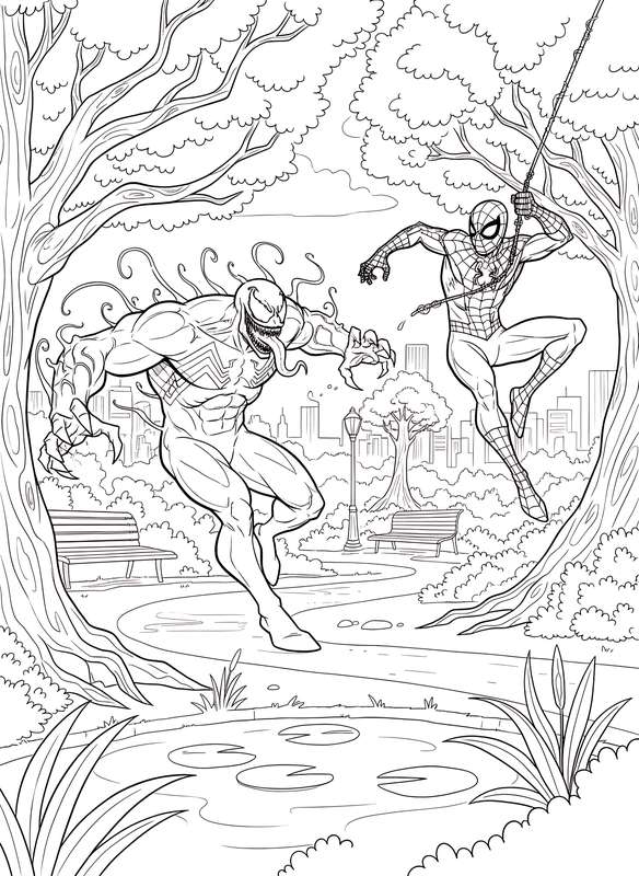 Park Pursuit: Venom vs. Spider-Man