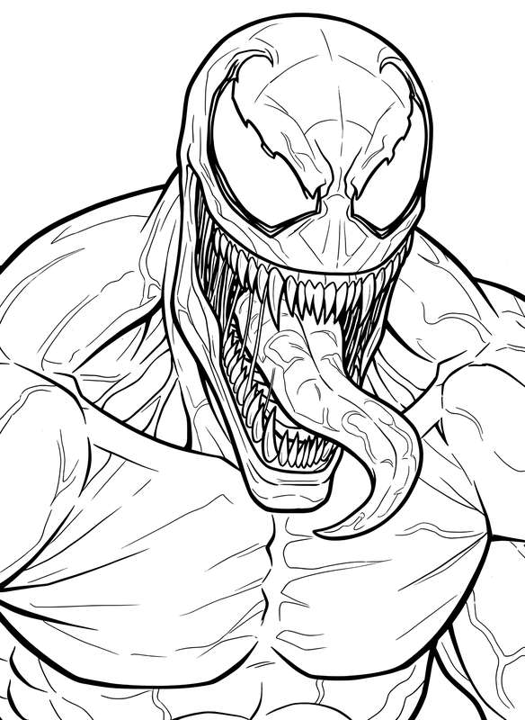 Intense Symbiote Close-Up