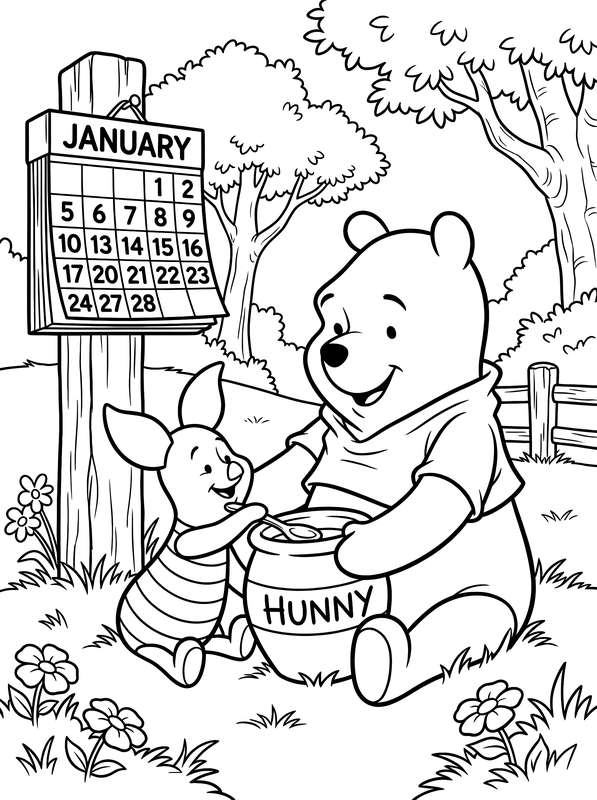 A Sweet New Year with Pooh and Piglet